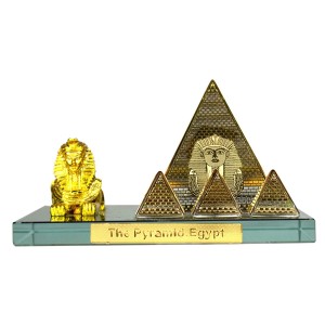 Gold Plated Crystal Pyramid